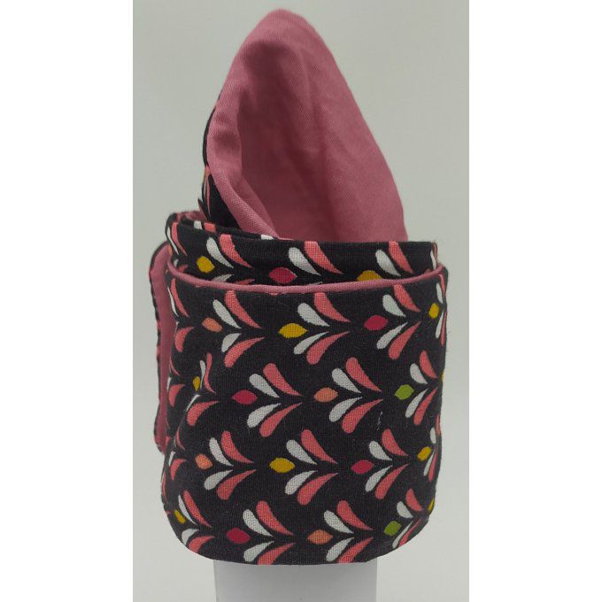 Headband femme et enfant imprimé Twiggy/Vieux Rose